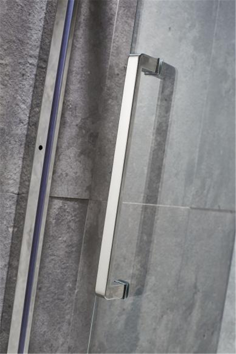 Doreza moderne e dushit Doreza e derës së rrumbullakët prej xhami për banjë (3)