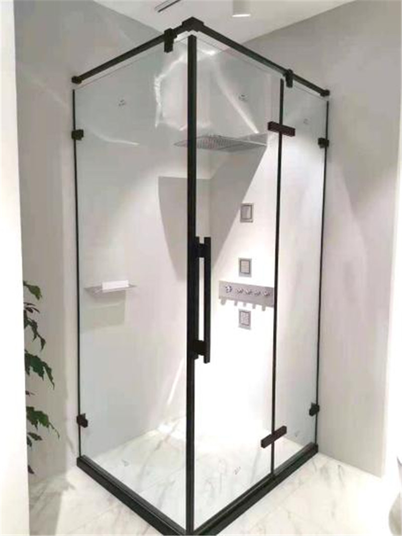 Mentesha e derës së dushit prej pajisjeje dere xhami pa kornizë (1)