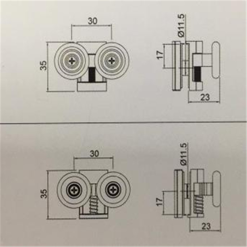 Factory Price Zinc Alloy Shower Door Handles Of Shower Door Replacement Parts (5)