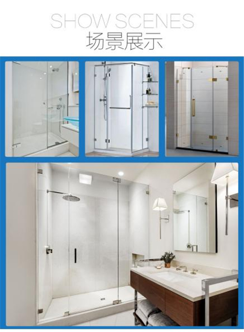 shower door hinge parts glass clamp hinge for shower room (1)
